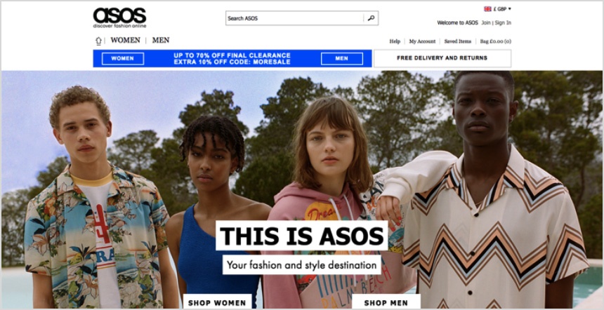 Google Remarketing with Asos