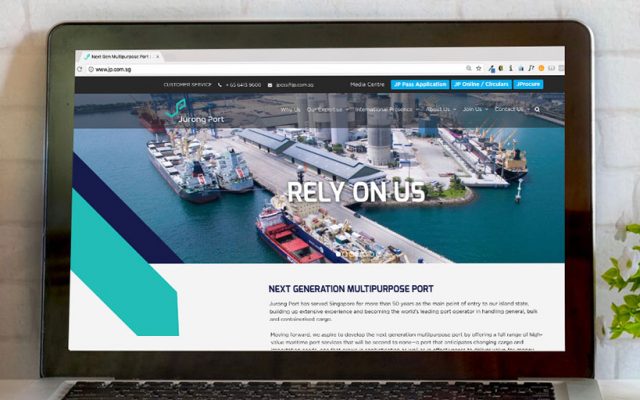 website development - website campaigns - Jurong Port Website Project - Hashmeta