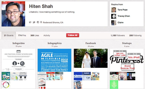 Hiten Shah Social Media Infographics On Pinterest