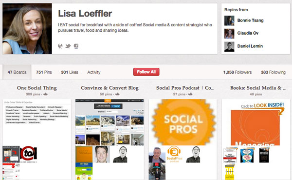 Lisa Loeffler Social Media Infographic on Pinterest