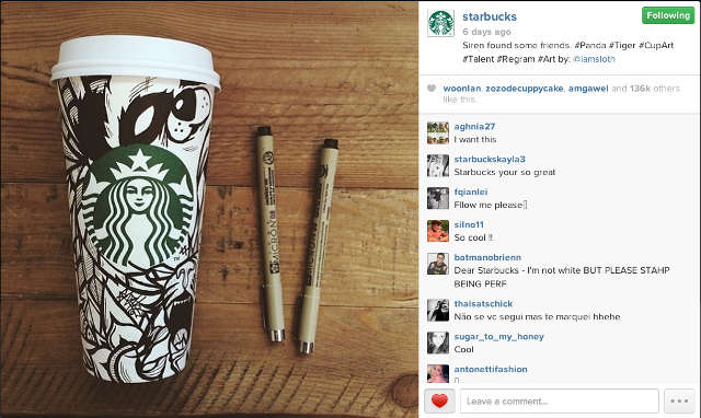 starbucks on Instagram